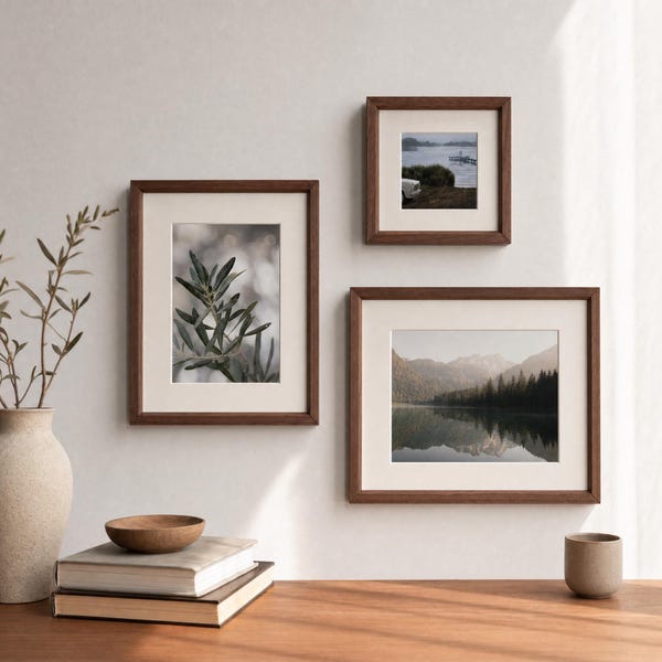 Studio Frame - Solid Wood Picture Frame, Tabletop or Wall Display, Gallery Wall Set