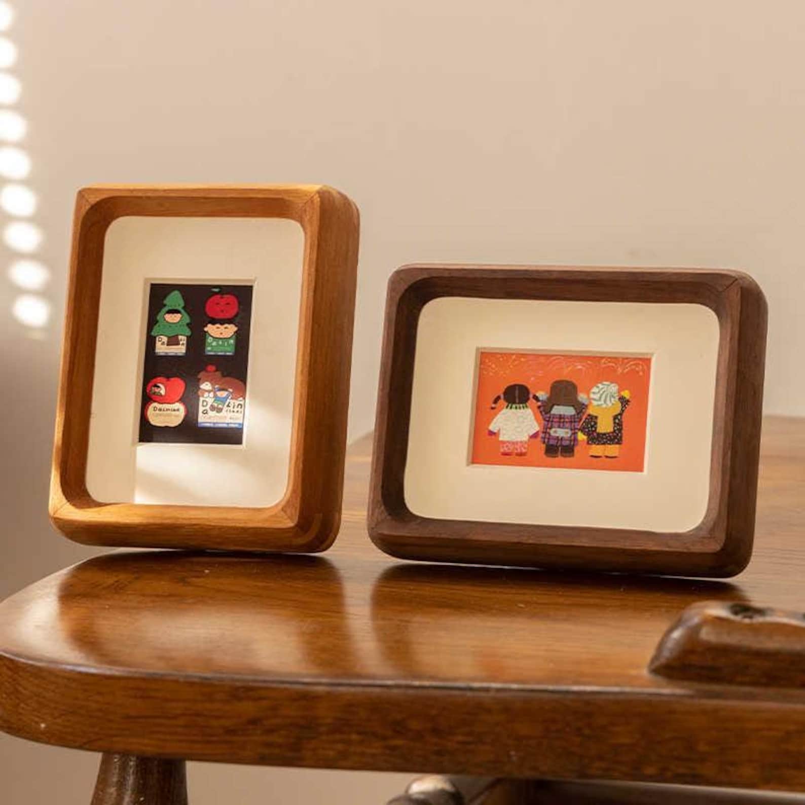 Solid Walnut Wood Photo Frame - 4"×6"(10x15cm), Walnut Wood