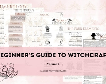 11 PAGES BUNDLE! Book of Shadow, Grimoire, Basic Witchcraft Information Bundle, Beginner  Guide to Witchcraft, Printable PDF, Book of Shadow