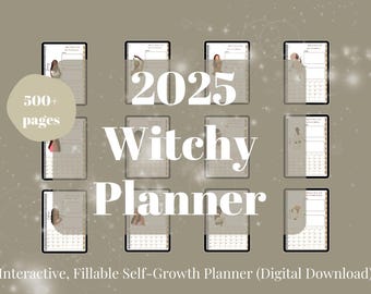 Digitaler Planer, Digitaler Kalender, Monatsplaner, Monatskalender, Kalender 2025, Herunterladbarer Planer, Goodnotes-Planer, Wochenplaner
