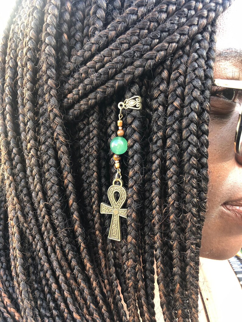 Large Ankh Loc Jewelry Loc Jewelry Dreadlock Jewelry Braid Etsy