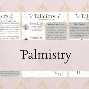 Palmistry Basics, Palm Reading Grimoire Pages, Palmistry Your Personal Guide, Palmistry Reference Guide PDF,  Witch Books, Witchcraft Books