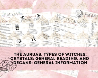 BOS Pages Book of Shadows Printable Pages, Basic Witchcraft Information Bundle, Beginner Witchcraft - Printable PDF, Basics of Wicca Bundle