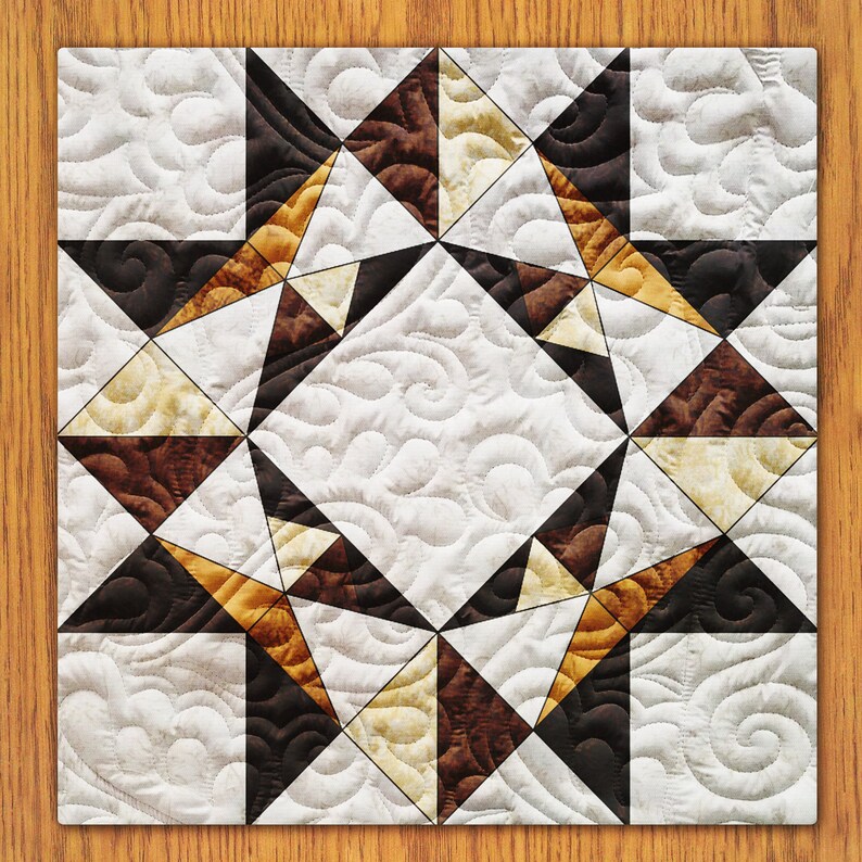 Exploding Star Quilt Block PDF Pattern With Video Tutorial | Etsy