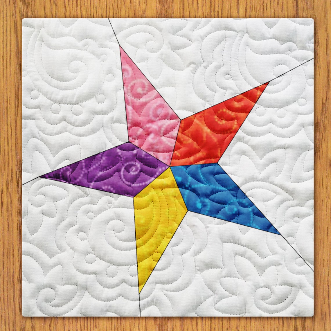 Twinkling Star Quilt Block PDF Pattern With Video Tutorial Etsy