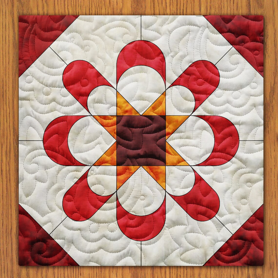 Daisy Dance Quilt Block PDF Pattern With Video Tutorial 16 | Etsy