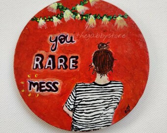 Rare Mess Fridge Magnet