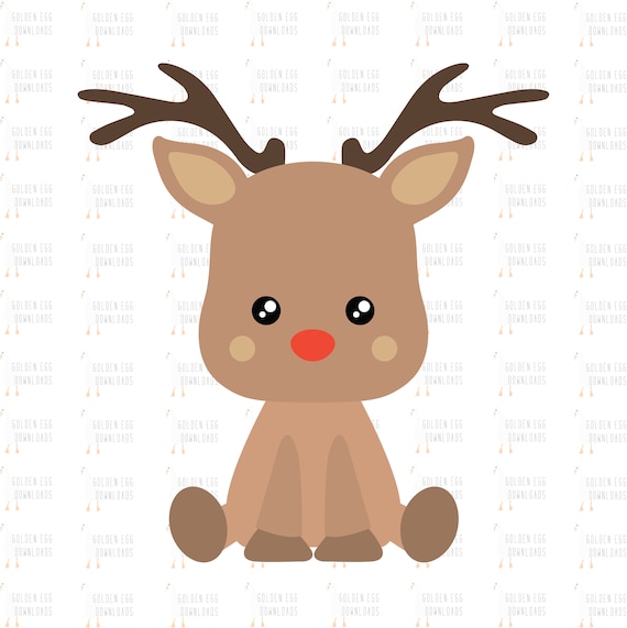Download Cute Baby Deer Fawn Reindeer Svg Christmas Reindeer Svg Cute Etsy