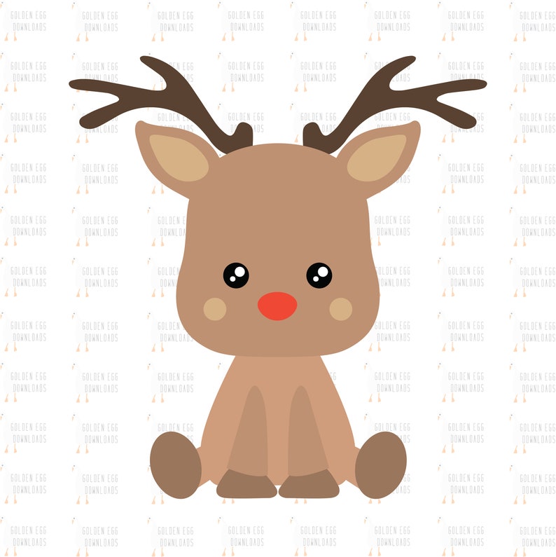 Download Cute Baby Deer Fawn Reindeer SVG Christmas Reindeer SVG ...