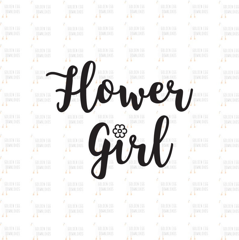 Download Flower Girl SVG Instant Download Flower Girl Clipart ...