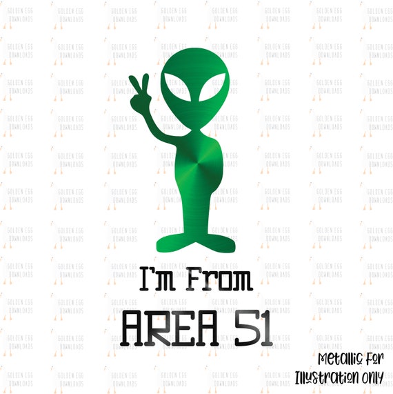 Área 51 SVG Alien SVG Linda imagen prediseñada alienígena - Etsy España