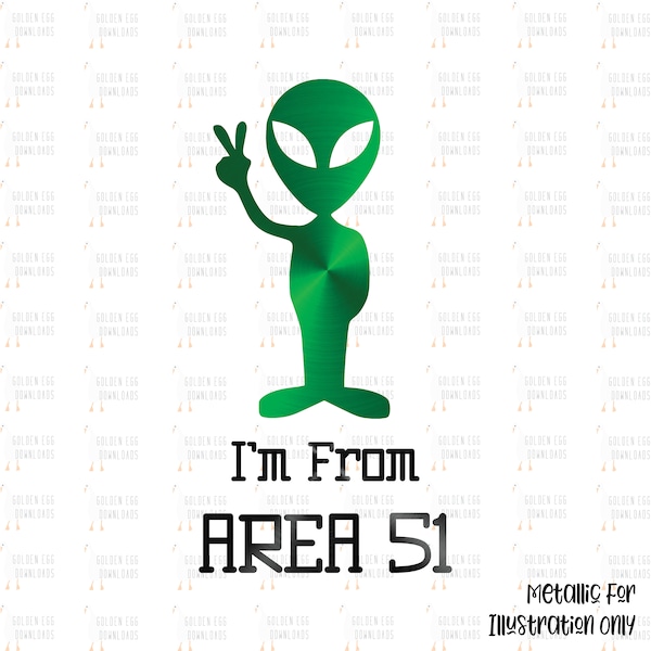 Area 51 SVG, Alien SVG, Cute Alien Clipart, Alien Cut File, Cricut, Silhouette