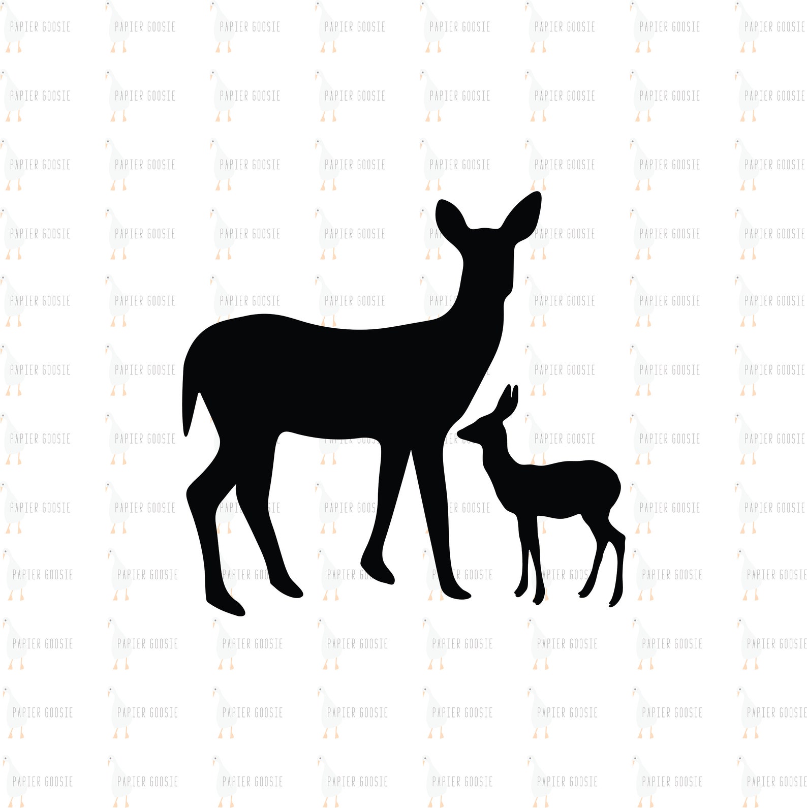 Deer Silhouette SVG Deer SVG Mom Deer Baby Deer SVG Mother Etsy Sweden