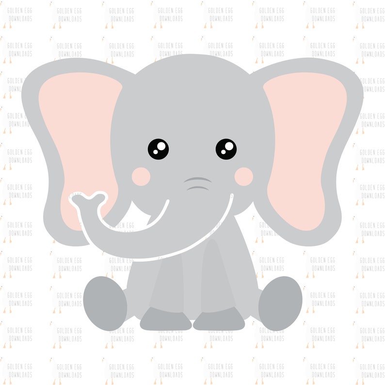 Cute Elephant SVG