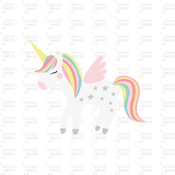 Download Beautiful Unicorn Svg Magical Unicorn Rainbow Unicorn Etsy
