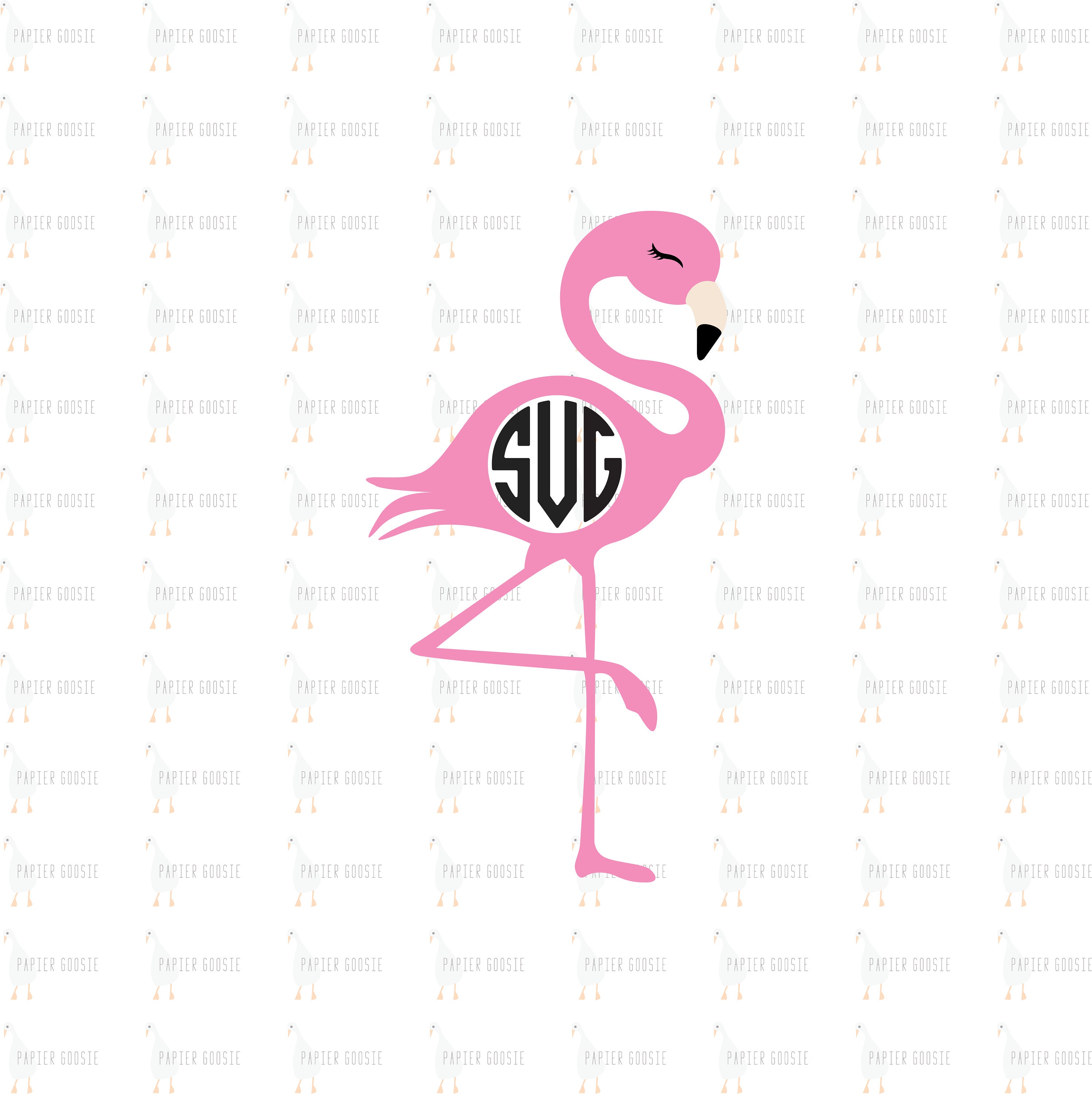 monogram flamingo clipart monogram flamingo clipart