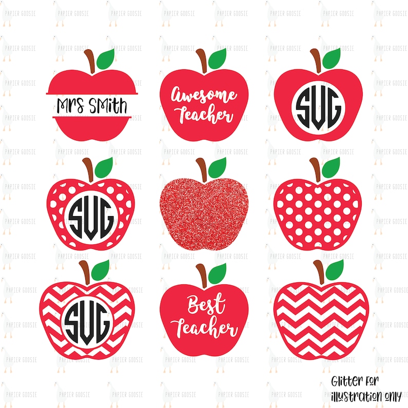 Teacher Apple SVG Apple SVG Teacher SVG Best Teacher | Etsy