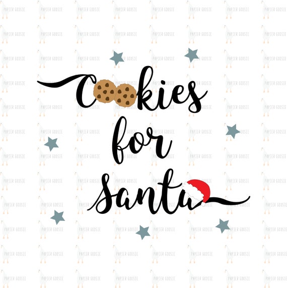 Download Cookies For Santa Svg Christmas Plate Svg Santa Plate Svg Etsy PSD Mockup Templates