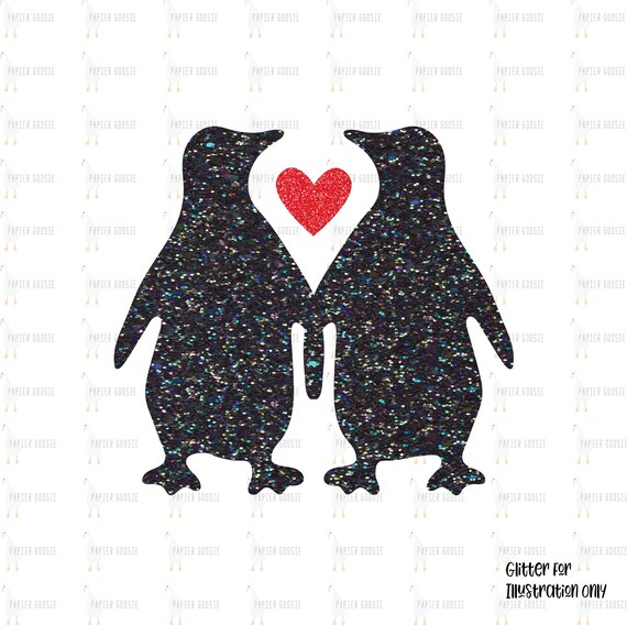 Penguin Svg Penguin Cute Penguin Penguin Valentine Svg Etsy