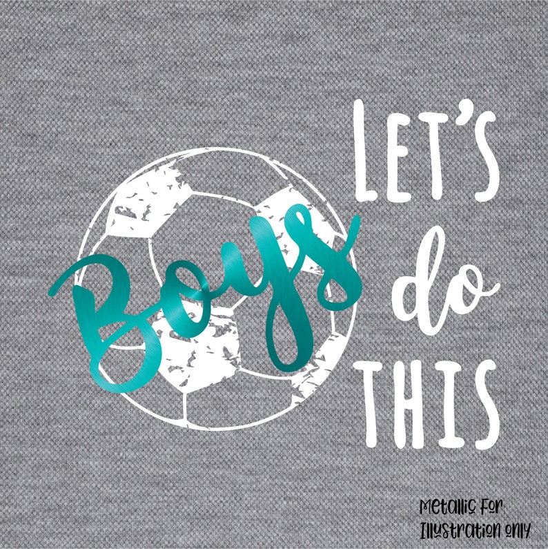 Boys Lets Do This Grunge Soccer SVG Soccer T-shirt Tee - Etsy