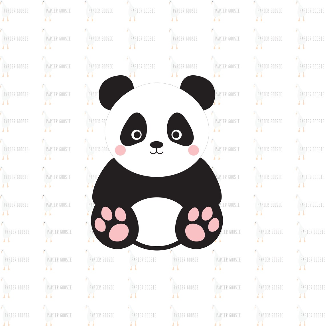 Panda SVG Cute Panda SVG Baby Panda SVG Beautiful Panda | Etsy