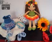 Amigurumi doll /  crochet doll / winter - spring doll / gift for girl / birthday gift / handmade doll