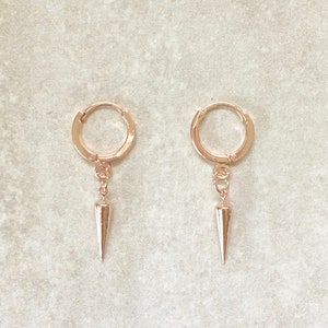 Cora-spike Earringssmall Rose Gold Spike Earringsrose Gold - Etsy