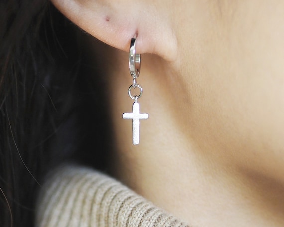 Cute cross earrings best sale