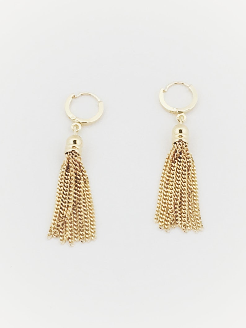 Islagold Tassel Earrings Chain Tassel Earrings Tassel Etsy