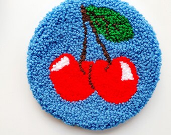 Handmade Punch Needle Wall Hanging/ Trivet