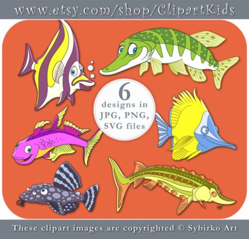 Download Funny Sublimation Designs Sublimation Downloads Fish Sublimations Set16 Cartoon Clip Art Bundle Sublimation Clipart For Kids Clip Art Art Collectibles Kromasol Com