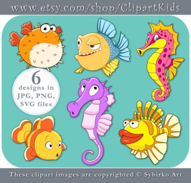 Download Fish Svg Fish Svg Bundle Seahorse Svg Sea Horse Svg Etsy