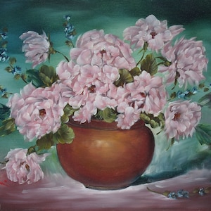 Spring Arrangement, ORIGINAL OIL PAINTING on Stretched Canvas- Still Life 16&quot; x 12&quot;