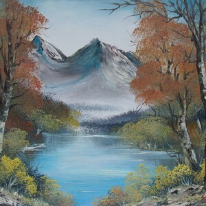 Northern Landscape, ORIGINAL OIL PAINTING on Stretched Canvas- Landscape 16&quot; x 12&quot;