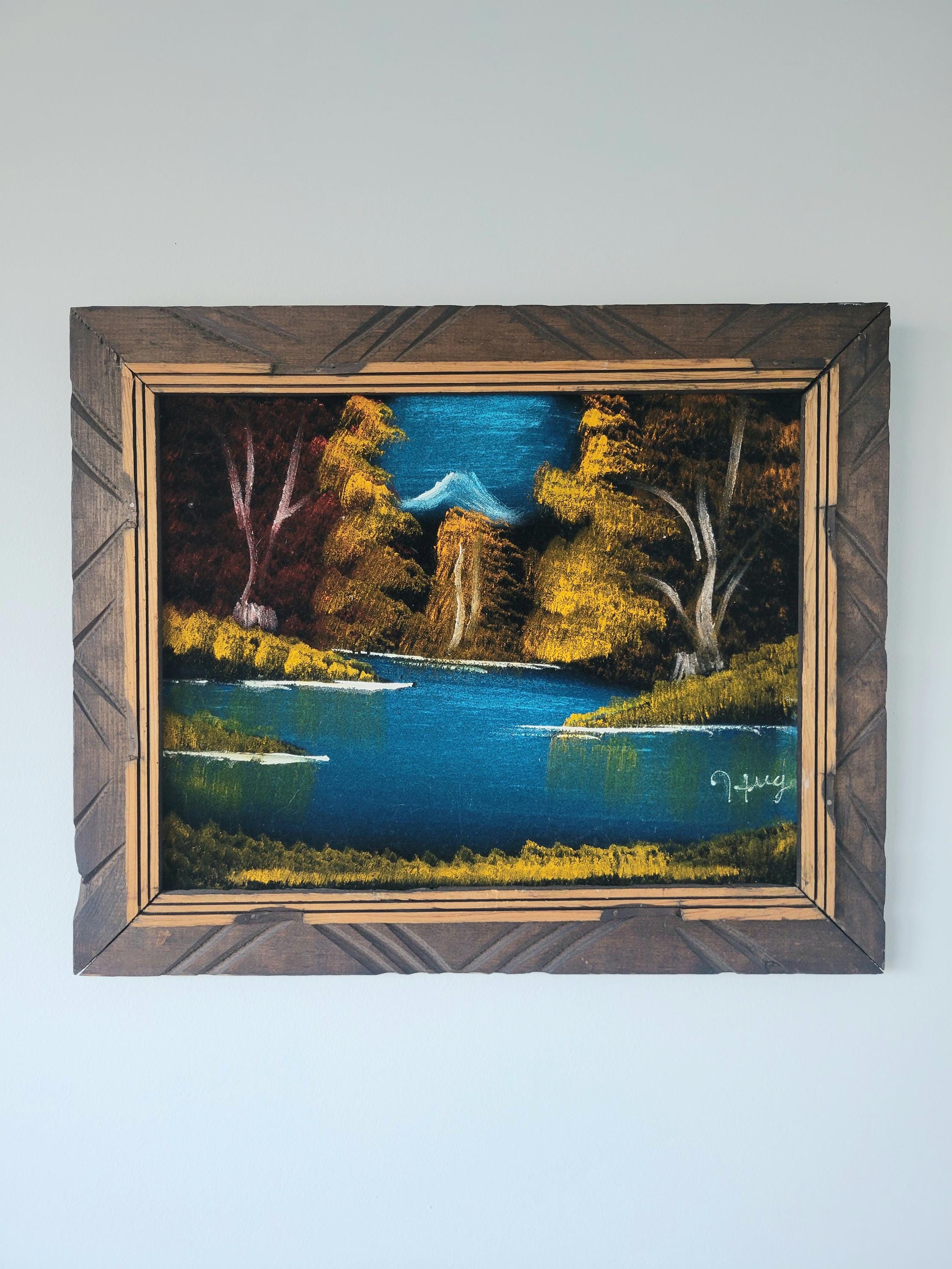 70's velvet painting - Etsy 日本