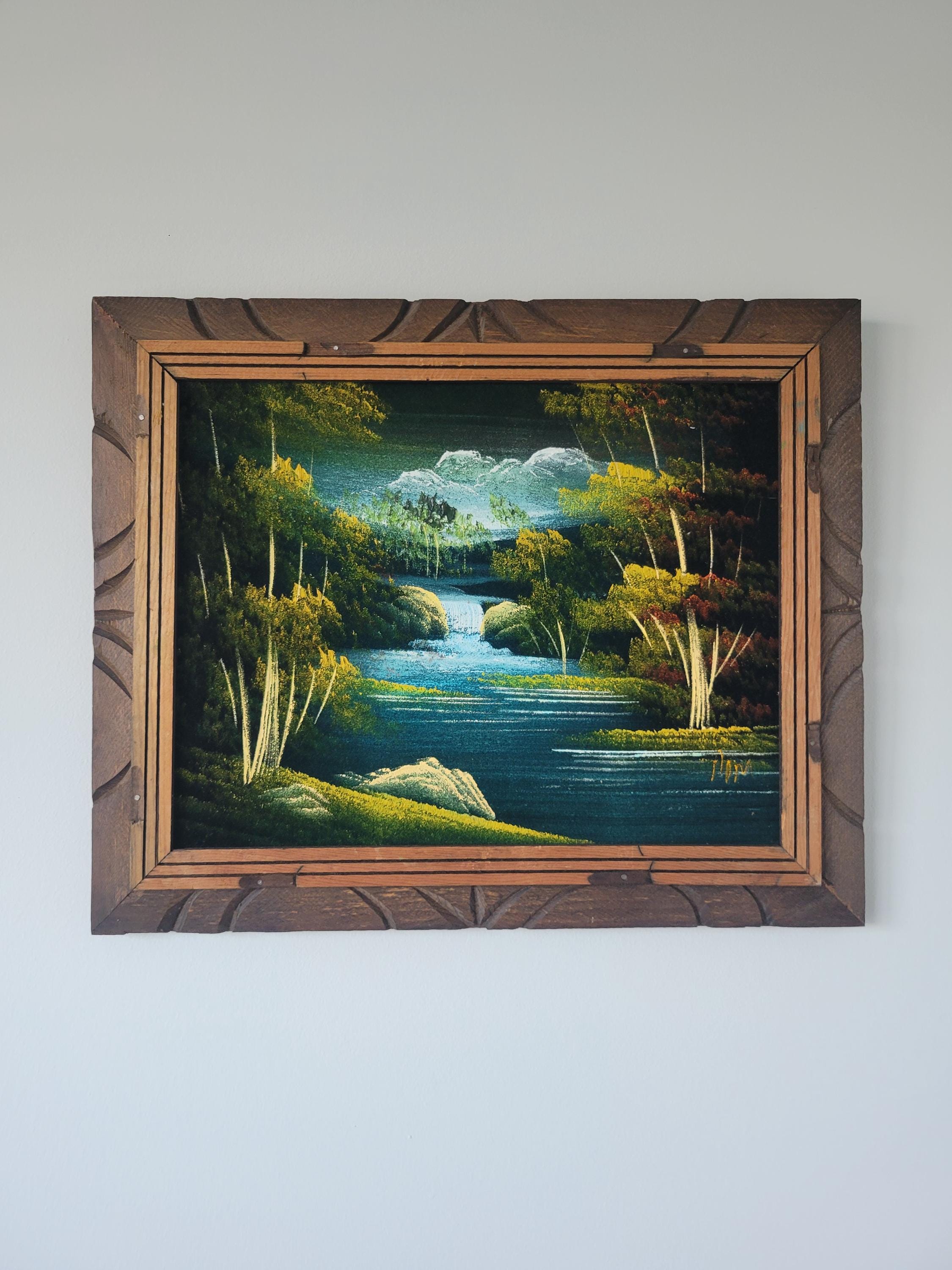 70's velvet painting - Etsy 日本