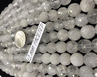 Large Hole Rock Crystal Beads