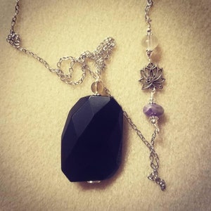 Protection Necklace - Empath Protection Necklace - Energetic Protection Necklace - Crystal Protection Necklace - Obsidian Necklace