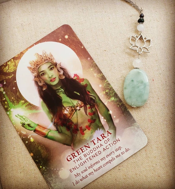 Green outlet tara necklace