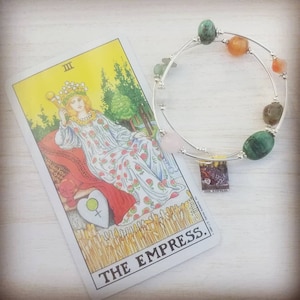 The Empress Tarot Bracelet - Tarot Empress Bracelet - Tarot The Empress Jewelry - Channel the energy of Creativity, Abundance, Femininity