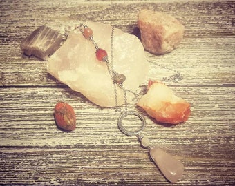 Fertility Necklace - Fertility Crystals - IVF Support - Fertility Aide - Crystals for Fertility - Baby Manifestation Necklace - IVF Aide
