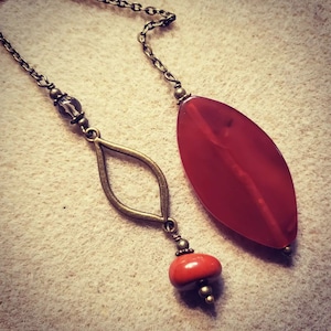 Scrying the Sacred Flame of Brigid Pendulum - Goddess Brigid Pendulum - Carnelian Pendulum - Carnelian Goddess Pendulum - Fire Goddess