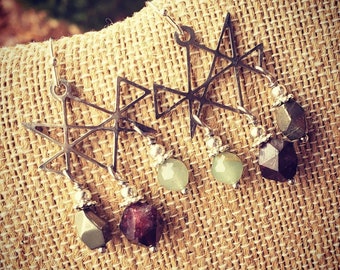 Midas Touch Money Maker Manifestation Earrings - Attract Wealth, Success, Prosperity - King of Pentacles Jewelry Queen of Pentacles Jewelry