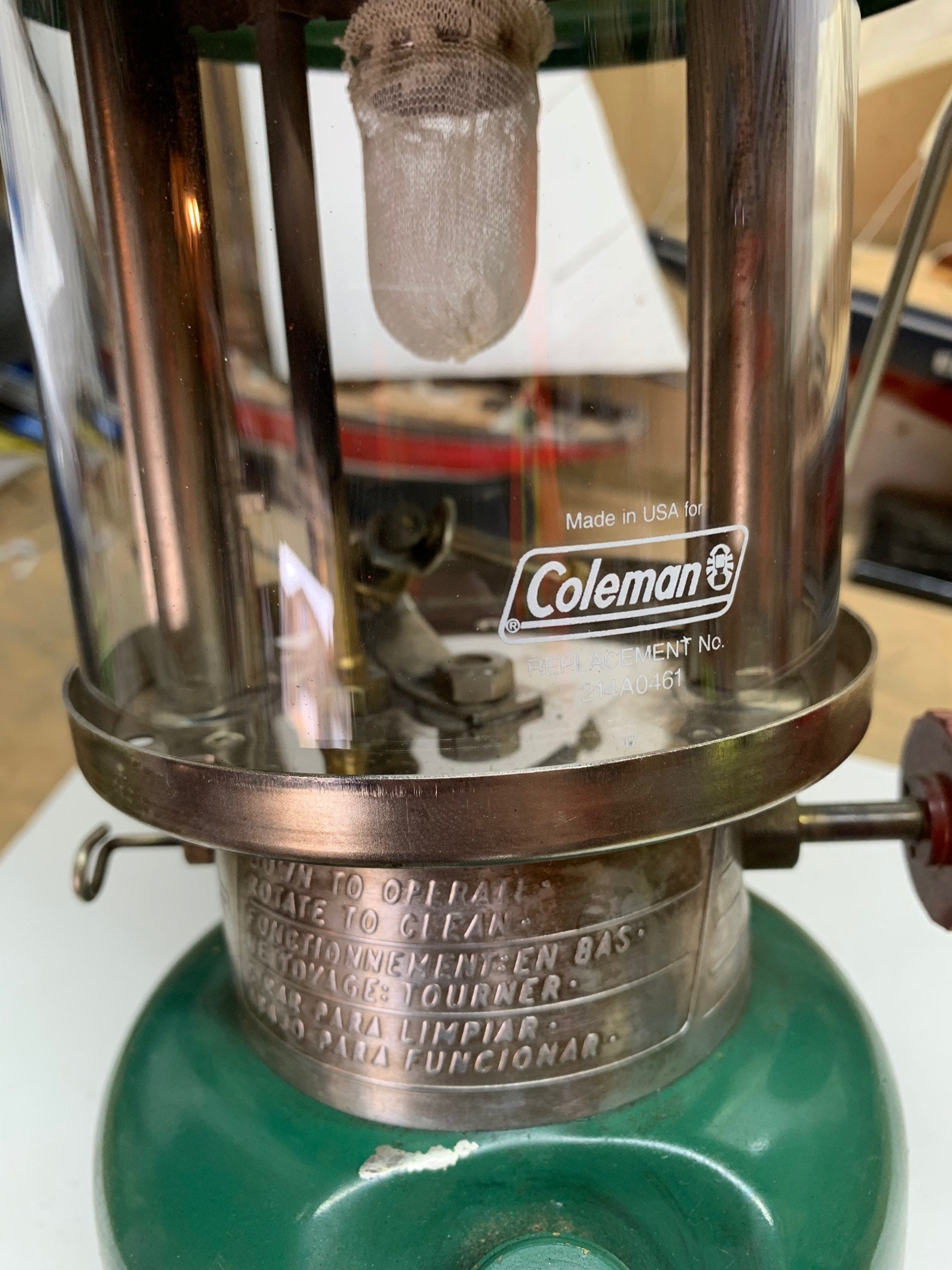 1970 Coleman Lantern with Coleman case / funnel made in Etsy