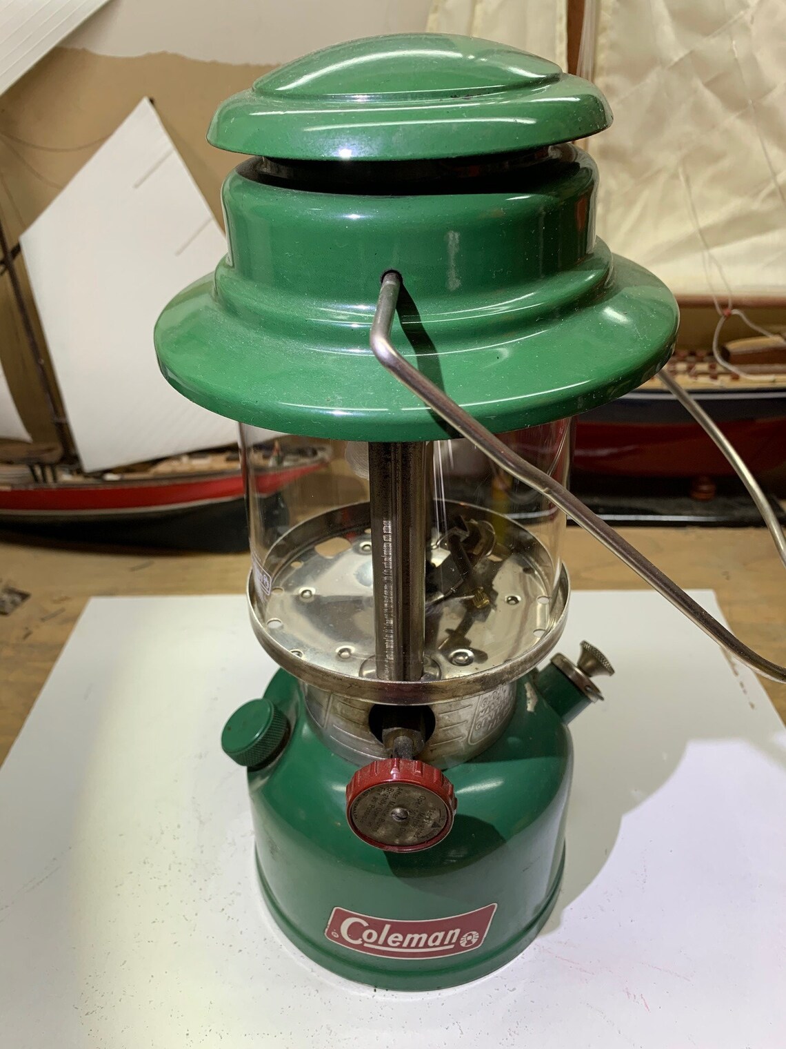 1970 Coleman Lantern With Coleman Case / Funnel Made in Etsy