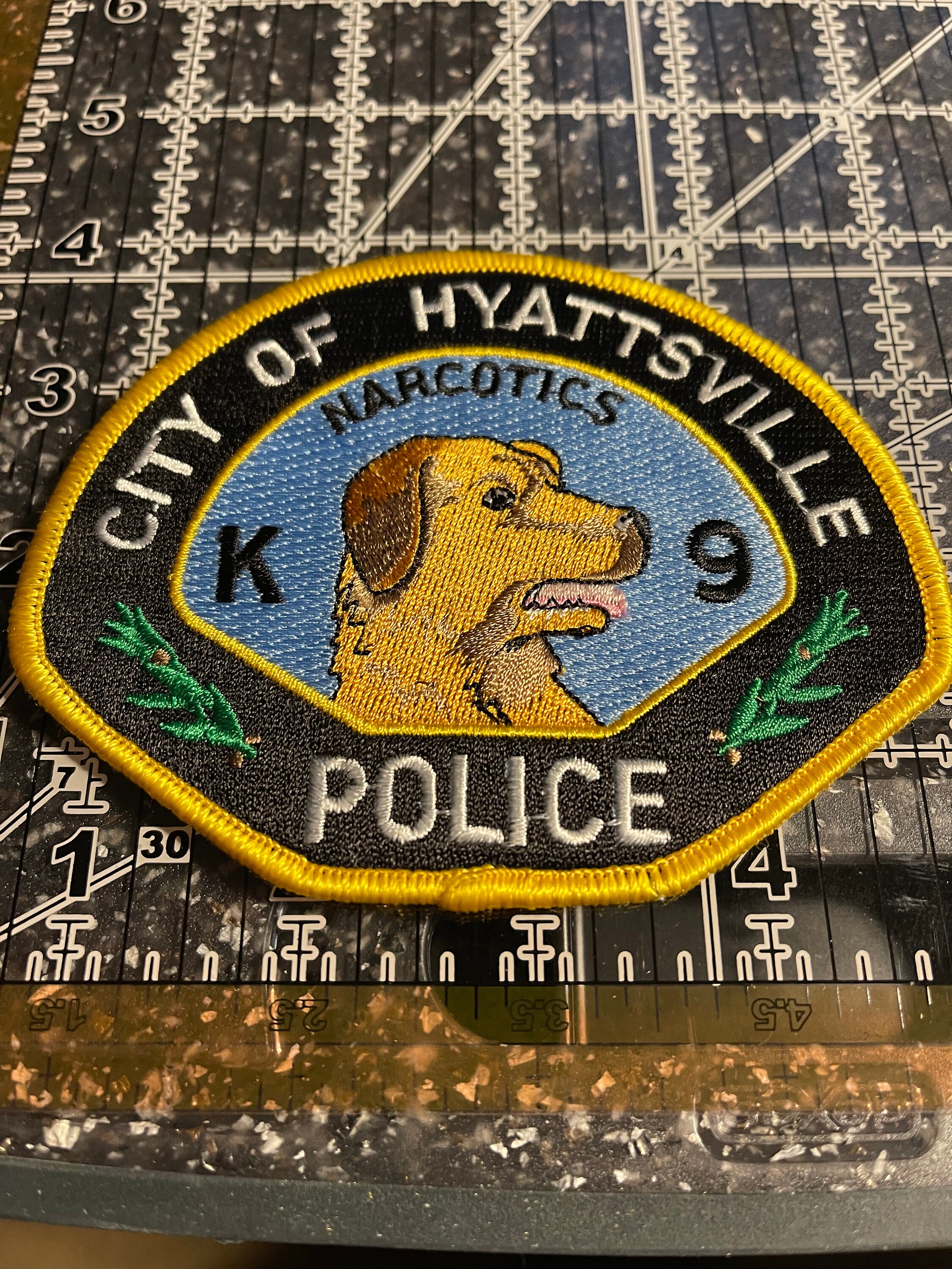 Hyattsville MD Maryland Police K9 Unit Dog Narco Patch Etsy