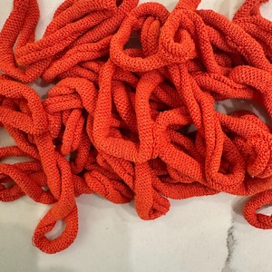 Orange  - 10&quot; Pro Cotton Potholder Loops,  set of 27 loops for Pro Friendly Loom.  New and Unused.