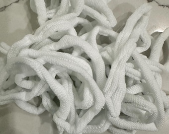 White Cotton Potholder Loops: Friendly Loom PRO, 10 inch, Set of 27