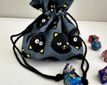 Bolsa para dados de Scaredy Cats: Bolsa para D&D hecha a mano
