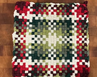 Agarradera XL tejida a mano, agarradera de bucle 100% algodón tejido, ecológica.